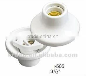 Ceiling Shade Ring Porcelain / Ceramic Lampholder 505 E27 thumbnail-1