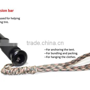 High Quality Steel Bar With Knife and Attact Head ,Best Self Defence Tool ,outdoor Survival Kits thumbnail-3