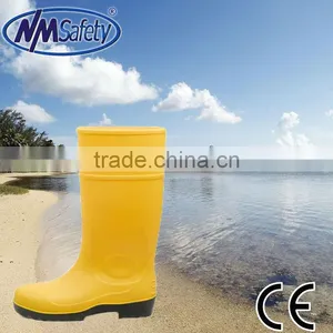 NMSAFETY Pvc Safety Boot/cheap Pvc Boot/yellow Pvc Rain Boots thumbnail-1