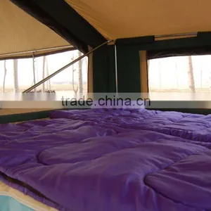 Tents Camping Utility Military Camper Trailer Tent Awning With Aluminum Poles thumbnail-4