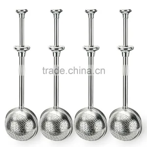 WCR269 Good Quality Stainless Steel Tea Tools Tea Strainer Tea Infuser Long Bending Handle Durable and Rust Resistant thumbnail-2
