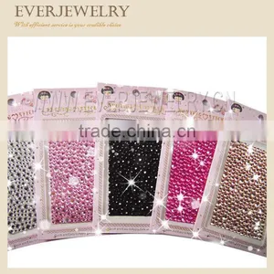 Mobile Phone Decoration Sticker Bling Rhinestone Cellphone Stickers thumbnail-2