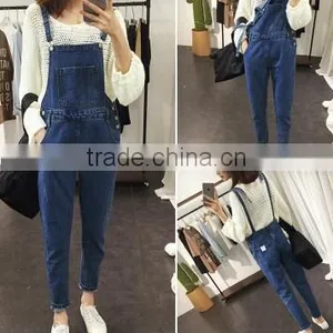 The New Winter Denim Overalls/female Han Edition The Cowboy Pants/jumpsuits/trousers With Braces thumbnail-5