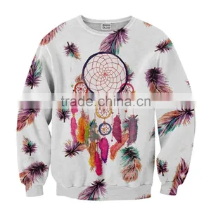 Wholesale Custom Sublimation Printed Men Winter Sweatshirt / Team Polyester Sports Sweatshirt thumbnail-3