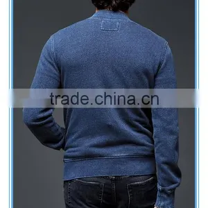 Indigo Bomber Sweatshirt thumbnail-2
