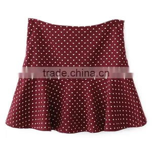 Ladies' Fashion Polyester Print Ruffle Bottom High Quality Direct Manufacturer Hawaii Party Skirt thumbnail-4