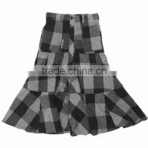 Factory Manutfacturer Fashion Girls Garment Girls Plaid A-line Flared Skirt thumbnail-2