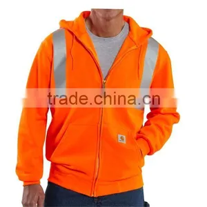 Hi Vis 3cm Lemon Windsheild Fleece Safety Jacket With Zip Front thumbnail-2