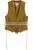 High Quality Women Sweet Brown Slim Fit Fringe Suede Vest thumbnail-5