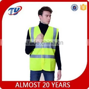 2017 Fluorescent Yellow Hi Vis Safety Vest thumbnail-1