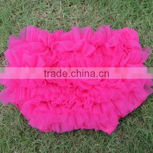 Baby Bloomer Chiffon Ruffle Diaper Cover - Baby Girl Bloomers thumbnail-1