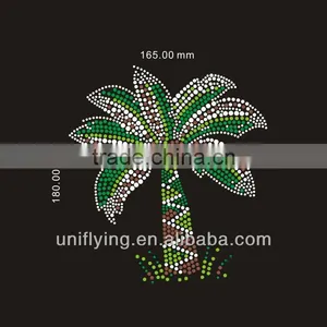Palm Tree Iron on Transfer Rhinestone thumbnail-1