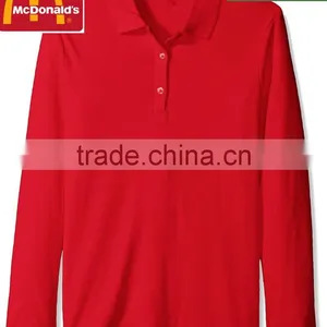 New Design T-shirt Woman TC Polo t Shirt China Factory thumbnail-6