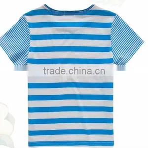 Wholesale Oem Fashion Design Stripe Boys T-shirt thumbnail-3