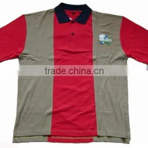 Fashion Stripe Pique Polo Shirts for Men & Women thumbnail-1