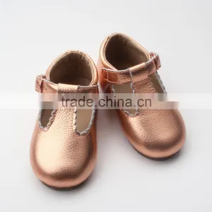 2017 OEM Factory Leather Baby Shoes Rubber Sole Baby Dress Shoes thumbnail-1