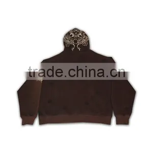 High Quality Slim Fit Zip up Ribbed Cheap Custom Logo Half Zip Hoodie thumbnail-6