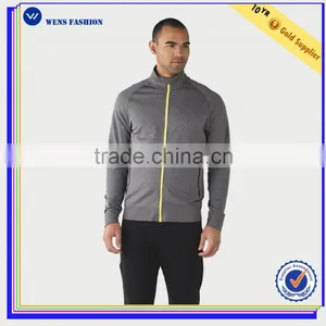 Custom Zip up Sweatshirts Without Hoods Men Seamless Zipper Jacket Sweatshirt thumbnail-2
