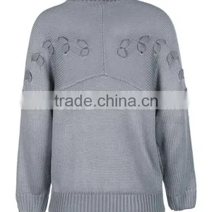 2017 Fashionable High Quality Back Design Custom Knitted Sweater With Best Price thumbnail-6