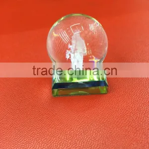 2D/3D Laser Crystal Engraving,Crystal Cube,Crystal Ball With Base for Gift thumbnail-3