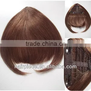 New Style Quality Human Hair Bangs, Clip-on Human Hair Piece Fringe Bangs thumbnail-1