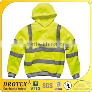 Drotex High Visibility Safety Hooded Sweatshirt thumbnail-1