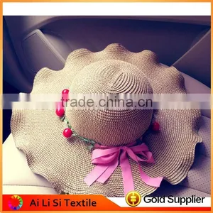 Wholesale Cheap Latest Fashion Lady Women Paper Straw Hat thumbnail-1