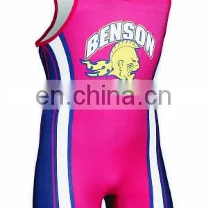 2017 OEM Custom Sublimated Wrestling Singlets thumbnail-4