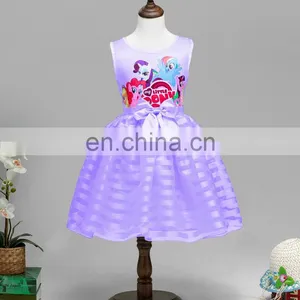 2016 Frozen Elsa Girl Party Dress , The New Children Dress Roses Frozen Elsa ANNA Dress Cartoon Pony BOLI Pony 27312 thumbnail-1