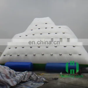 HI Material Two Design Blue&green Large Inflatable Water Pool Toys Iceberg Float Hard 0.6mm Pvc Material thumbnail-1