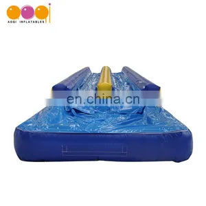 AOQI Water Park Duel Lanes Inflatable Water Slide With Pool thumbnail-1