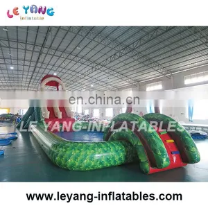 28 M Long LargeJungle Theme Water Slide Park Kids Inflatable Swimming Pool thumbnail-2