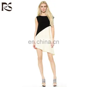 Latest Western Fancy Design Oblique Bottom Women New Style Dress thumbnail-1