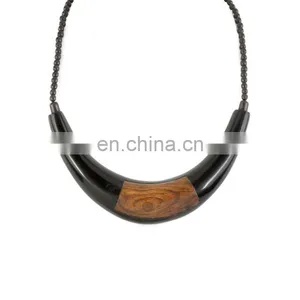 Wood Choker/ Hasli/ Moon Necklace thumbnail-1