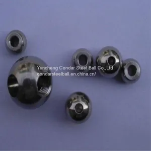 AISI 304 316 316L 420C 440C Drilled Stainless Steel Ball With Hole thumbnail-2
