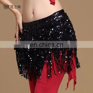 Y-2059 Indian Multy Color Sequins Tassel Belly Dance Hip Scarf thumbnail-3