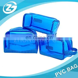 Transparent Waterproof Colorful Stand up Washroom Storage PVC Cosmetic Case thumbnail-6