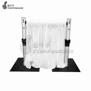 6'-10' Crossbar Drape Support Backdrop Pipe Drape With Base Plate thumbnail-2