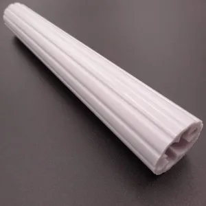 Plum Blossom Tube Extrusion Polycarbonate Milky White Round Plastic thumbnail-2