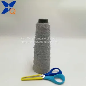 Nm13 Grey Microfiber Half Fancy Yarns Could Not Pass Needle Detector Conductive Touchsreen Yarns for Warmer Gloves-XT11273 thumbnail-4