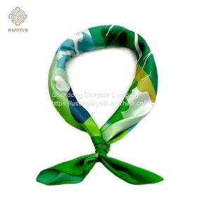 In Stock Own Design Artis Design Print Custom Printed Scarf Silk Scarf 90x90 Customs Data thumbnail-1