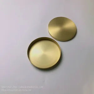 Brass Round Small Tea Cake Box 100g Tea Cake Special Diameter 131mm, Height 20mm thumbnail-5