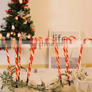 LED Waterproof Solar Hot Sale High Quality Factory Supply Christmas Candy Cane String Lights Outdoor Decorative Street Light thumbnail-4