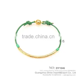 Leather String Bracelet Gold Plated Jewelry for Girls Jewelry thumbnail-1