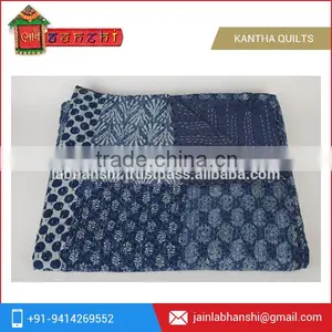 Colourful Indian Vintage Kantha Quilt Reversible Throw Ralli GUDARI Handmade Patch Work Quilts Colourful Indian Vintage Kantha thumbnail-1