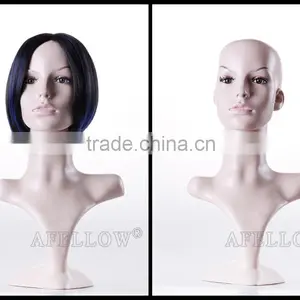 Men Head Mannequin Dispaly Jewelry/ Hat /scarf/wig Plastic Male Realistic Head Manikin,Cheaper Head MannequinH1021 thumbnail-1