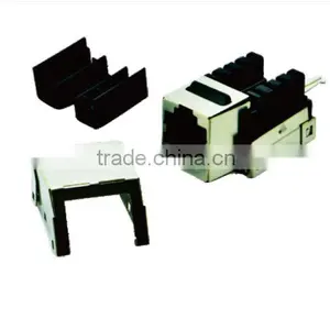Metal/plastic UTP Cat5e RJ 45 Keystone Jack thumbnail-1