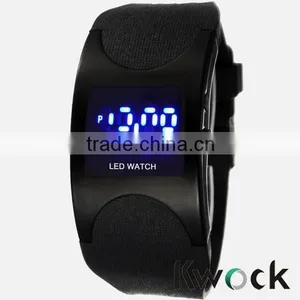 New Fashion Red Silicone Digital Led Wrist Watches thumbnail-3
