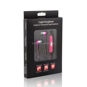 Popular Hot Sale Micro Earpiece Glowing Headphones Led Light Earphones thumbnail-4