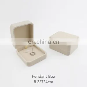 ENO Cheap Necklace Ring Wholesale Luxury Earrings Gift Velvet Custom Packaging Jewelry Box thumbnail-3